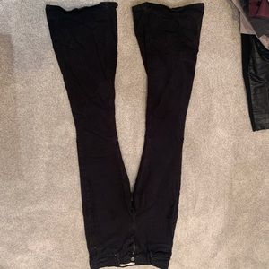 Topshop black flare Jamie Jeans